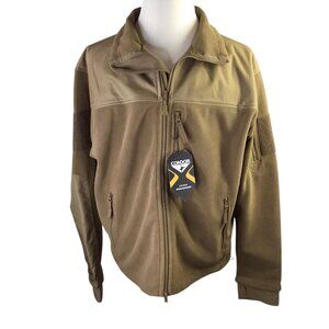 Condor Alpha Micro Fleece Jacket 601 NWT Men's XXL Full Zip Tactical Tan